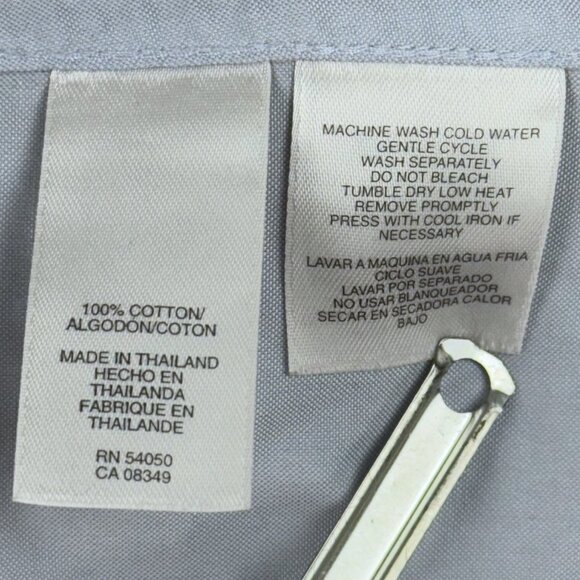 Jones New York 8 Non Iron Light Blue Sleeveless Button Front Blouse Career Top - Picture 7 of 8